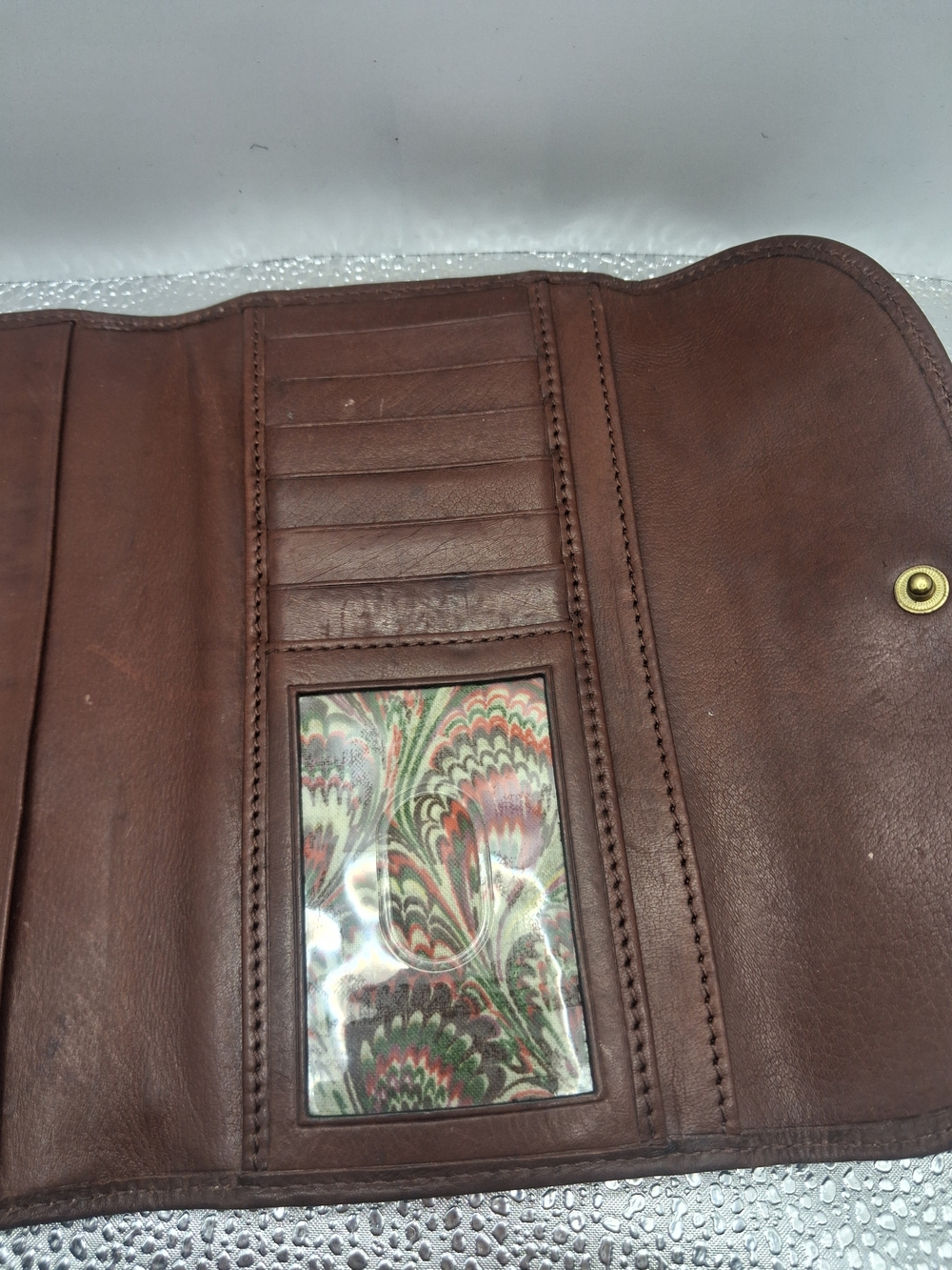 Dooney & Bourke Brown Leather Wallet - Picture 11 of 12